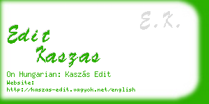 edit kaszas business card